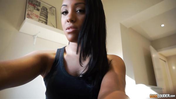 Naughty girl in front of web camera with her new boyfriend