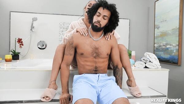 Exotic Masseuse Camila Riding Her Client's Big Black Cock
